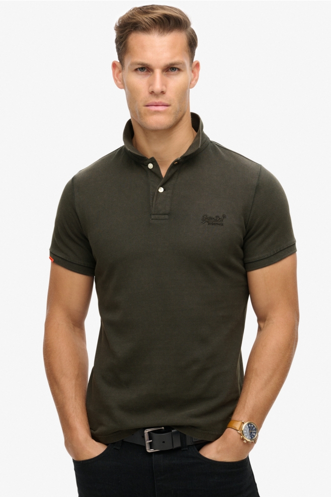 DESTROYED POLO SHIRT M1110345A b7f destroy black